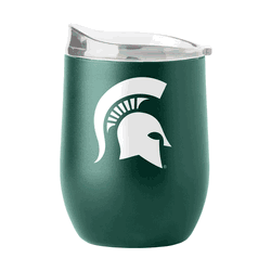 Michigan State Spartans 16oz Flipside Powder Coat Curved Beverage