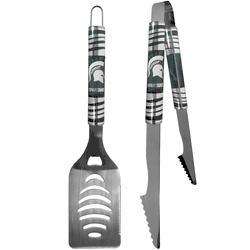 Michigan State Spartans 2 pc Steel Tailgate BBQ Set