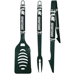 Michigan State Spartans 3 pc Color BBQ Tools