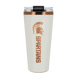 Michigan State Spartans 32oz Crme and Copper Big Slim Tumbler with Straw