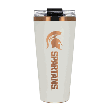 Michigan State Spartans 32oz Crme and Copper Big Slim Tumbler with Straw