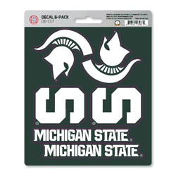 Michigan State Spartans 6 Count Mini Decal Sticker Pack