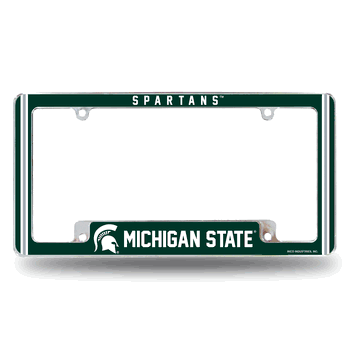 Michigan State Spartans Alternate Design All Over Chrome Frame