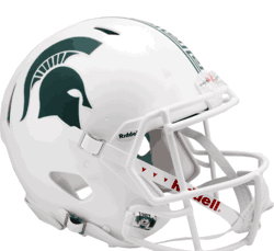 Michigan State Spartans  Authentic Speed Full Size Football Helmet Matte White