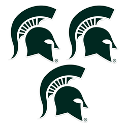 Michigan State Spartans Auto Decal 3 Pack