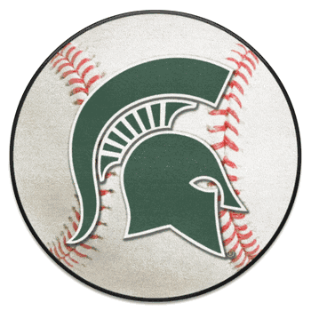 Michigan State Spartans Baseball Rug - 27in. Diameter