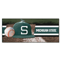 Michigan State Spartans Baseball Runner Rug - 30in. x 72in.