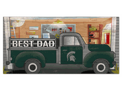 Michigan State Spartans Best Dad Truck 6x12 Sign