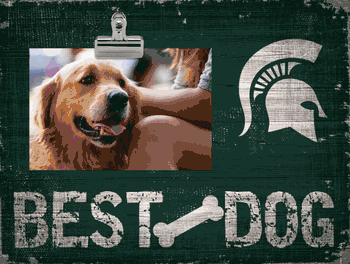 Michigan State Spartans Best Dog Clip Frame