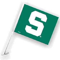 Michigan State Spartans Car Flag