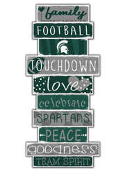 Michigan State Spartans Celebrations Stack 24" Sign