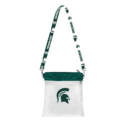 Michigan State Spartans Clear Pattern Strap Bag