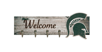 Michigan State Spartans Coat Hanger 6x24