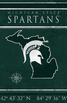 Michigan State Spartans Coordinates 17x26