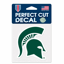 Michigan State Spartans Decal 4x4 Perfect Cut Color