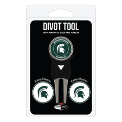 Michigan State Spartans Divot Tool Pack - Signature tool w/ 3 markers
