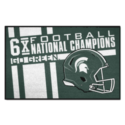 Michigan State Spartans Dynasty Starter Mat Accent Rug - 19in. x 30in. - Basketball Champions