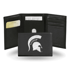 Michigan State Spartans  Embroidered Tri-fold Wallet