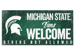 Michigan State Spartans Fans Welcome Sign