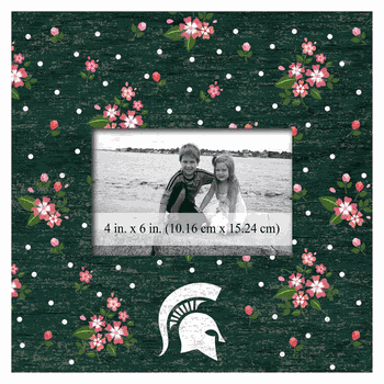 Michigan State Spartans Floral 10x10 Frame