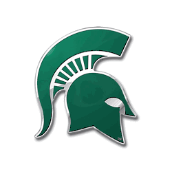 Michigan State Spartans Heavy Duty Aluminum Embossed Color Emblem