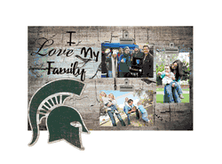 Michigan State Spartans I Love my Family Clip Frame