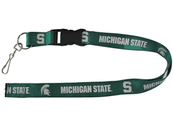 Michigan State Spartans Lanyard - Breakaway with Key Ring
