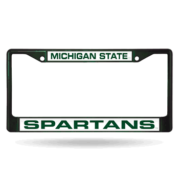 Michigan State Spartans Laser Chrome Frame