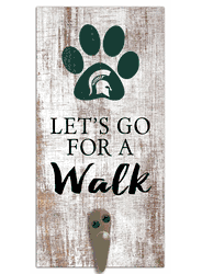 Michigan State Spartans Leash Holder 6x12 Sign