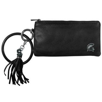 Michigan State Spartans Leather Women's Bracelet Wallet