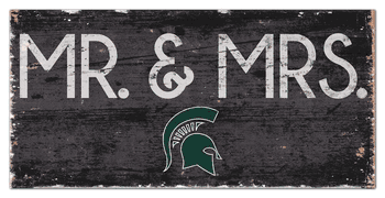 Michigan State Spartans Mr & Mrs Sign