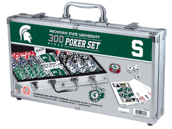 Michigan State Spartans NCAA 300pc Poker Set