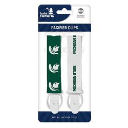 Michigan State Spartans Pacifier Clips