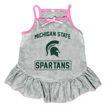 Michigan State Spartans Pet Dress Grey Type XSmall