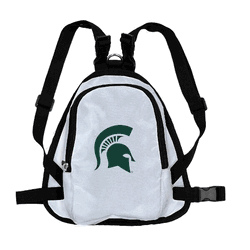 Michigan State Spartans Pet Mini Backpack WHITE  M