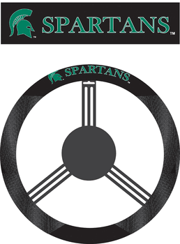 Michigan State Spartans Poly-Suede Steering Wheel Cover
