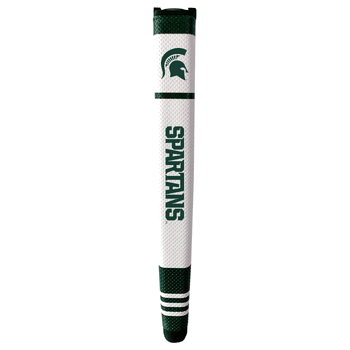 Michigan State Spartans Putter Grip (White with colored stripes)