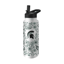 Michigan State Spartans Quencher Botanical Flip Top Water Bottle