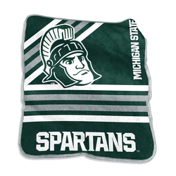 Michigan State Spartans Raschel Throw