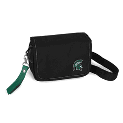 Michigan State Spartans Ribbon Waist Pack Purse Dark Green