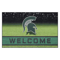 Michigan State Spartans Rubber Door Mat - 18in. x 30in.