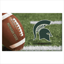 Michigan State Spartans Rubber Scraper Door Mat