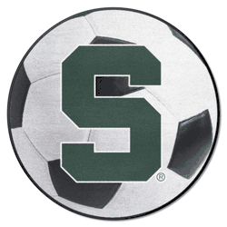 Michigan State Spartans Soccer Ball Rug - 27in. Diameter
