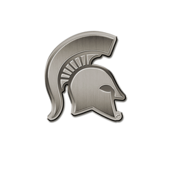 Michigan State Spartans Standard Antique Auto Emblem