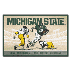 Michigan State Spartans Starter Mat Accent Rug - 19in. x 30in. Ticket Stub Starter Mat