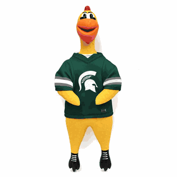 Michigan State Spartans Team Rubber Chicken Toy