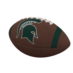 Michigan State Spartans Team Stripe Official-Size Composite Football