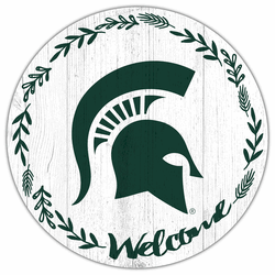 Michigan State Spartans Welcome 12in Circle