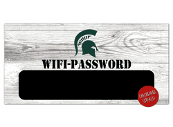 Michigan State Spartans Wifi Password 6x12 Sign