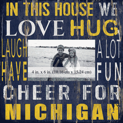 Michigan Wolverines 10x10 In This House Frame